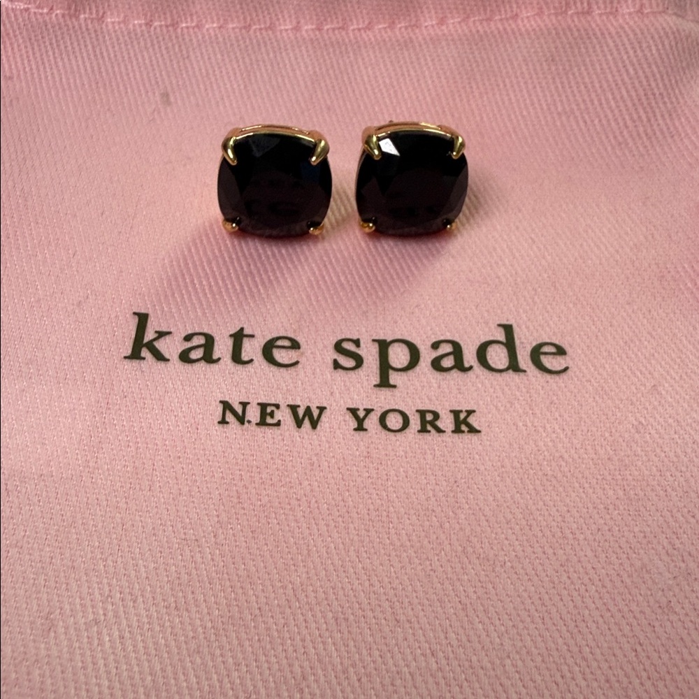 Kate Spade New York  Black and Gold Stud Earrings